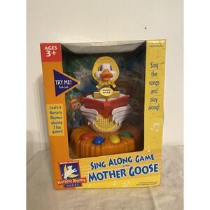 HASBRO 2002 - "SING ALONG GAME WITH MOTHER GOOSE" 4 NURSERY RHYMES, 3 FUN GAMES